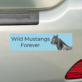 Wild Mustangs Forever Autoaufkleber (Auf Auto)