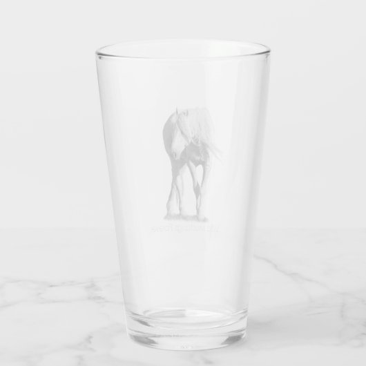Wild Mustangs Forever Beer Glass Glas (Rückseite)