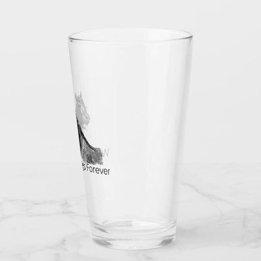 Wild Mustangs Forever Glass Glas (Links)