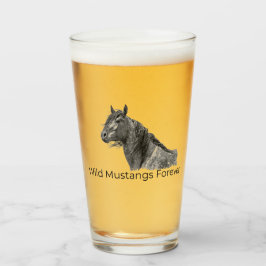 Wild Mustangs Forever Glass Glas
