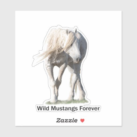 Wild Mustangs Forever Old Man Aufkleber (Blatt)
