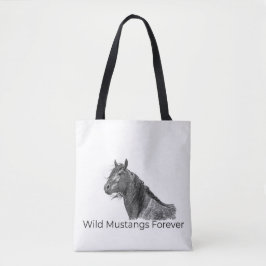 Wild Mustangs Forever Tote Bag Tasche
