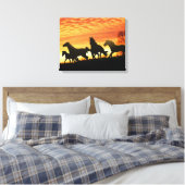 Wild Mustangs Leinwanddruck (Insitu (Schlafzimmer))