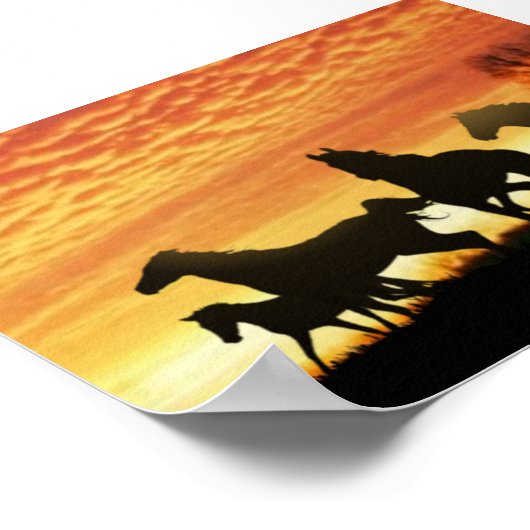 Wild Mustangs Poster (Ecke)