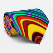Wild Muster farbenfrohe Marmorprint Krawatte (Gerollt)