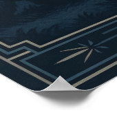 Wild nach Dunkelheit - Comic-Szene in der Nacht Poster (Ecke)