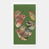 Wild-Natur-Portrait von Vögeln Serviette (Vorderseite)