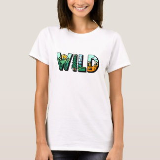 WILD Natur-Typografie T-Shirt
