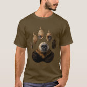 Wild Nature Bären Paw Print T-Shirt (Vorderseite)