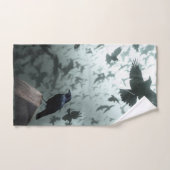 Wild Nature Bird Crows and Ravens Badhandtuch Set (Handtuch)