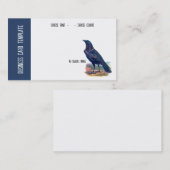 Wild Nature BlackBirds Raven Business Card Visitenkarte (Vorne/Hinten)