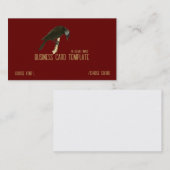Wild Nature BlackBirds Raven Business Card Visitenkarte (Vorne/Hinten)