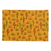 Wild Nature Cactus Bushes Pattern Kissenbezug (Rückseite)