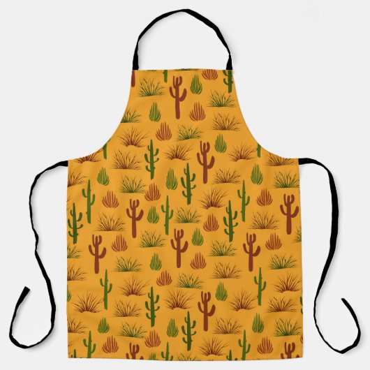 Wild Nature Cactus Bushes Pattern Schürze (Vorderseite)