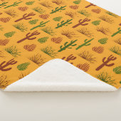 Wild Nature Cactus Bushes Pattern Sherpadecke (3/4)