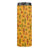 Wild Nature Cactus Bushes Pattern Thermosbecher (Rückseite)