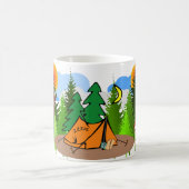 Wild Nature Camping Forest Adventure Outdoor Kaffeetasse (Mittel)