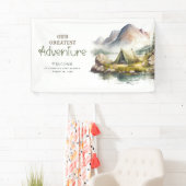 Wild Nature Camping Inspiriert Begrüßungszeichen Banner (Insitu)
