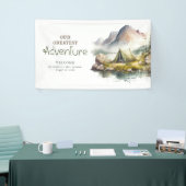 Wild Nature Camping Inspiriert Begrüßungszeichen Banner (Messeveranstaltung)