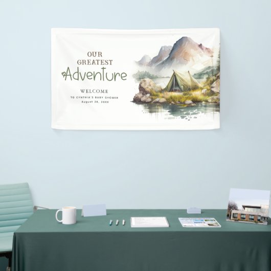 Wild Nature Camping Inspiriert Begrüßungszeichen Banner (Messeveranstaltung)