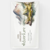 Wild Nature Camping Inspiriert Begrüßungszeichen Banner (Vertikal)