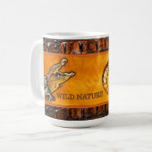 WILD NATURE - CROCODILE-DILE-DILE Design Collectio Kaffeetasse (Vorderseite Links)