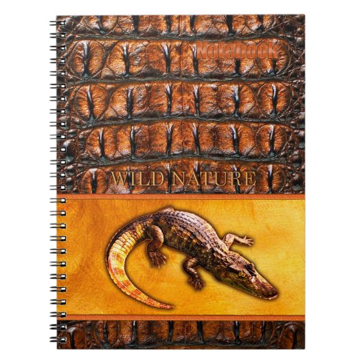WILD NATURE - CROCODILE-DILE-DILE Design Collectio Notizblock (Vorderseite)
