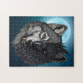 Wild Nature Crow-Raven Wolf Puzzle (Horizontal)