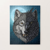 Wild Nature Crow-Raven Wolf Puzzle (Vertikal)