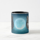 Wild Nature Crow-Raven Wolf Tasse (Zentrum)
