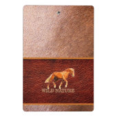 WILD NATURE - HORSE Design Collection Mini Klemmbrett (Rückseite)