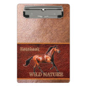 WILD NATURE - HORSE Design Collection Mini Klemmbrett (Vorderseite)