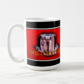 WILD NATURE - schwarze SNAKE-Designkollektion Kaffeetasse (Links)