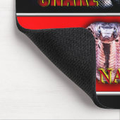 WILD NATURE - schwarze SNAKE-Designkollektion Mousepad (Ecke)