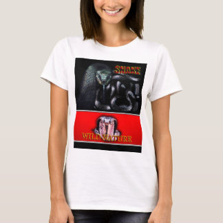 WILD NATURE - schwarze SNAKE-Designkollektion T-Shirt