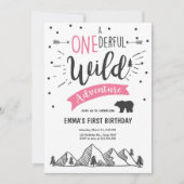Wild OnAdventure Einladung zum Geburtstag Girl (Vorderseite)