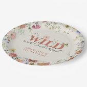 Wild & onderful Pressed Blume Girl 1. Geburtstag Pappteller (Schrägansicht)