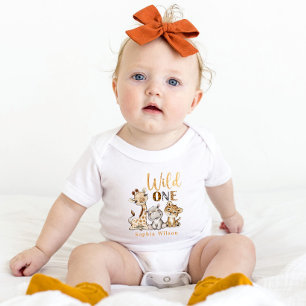 Wild One 1. Geburtstag Baby Bodysuit Strampler