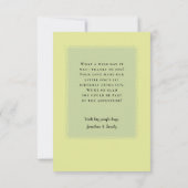 Wild One 1. Geburtstag Dankeskarte (Rückseite)