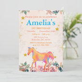 Wild One 1. Geburtstag Einladung (Stehend Vorderseite)