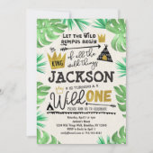 Wild ONE 1. Geburtstag Einladung Junge wilde Dinge (Vorderseite)