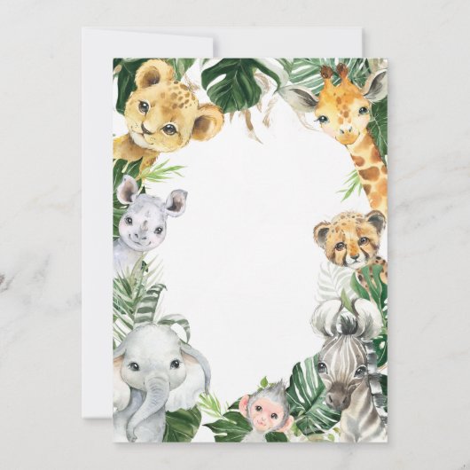 Wild One 1. Geburtstag Junge Einladung (Rückseite)