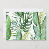 Wild One 1. Geburtstag Jungle Safari Einladung (Rückseite)