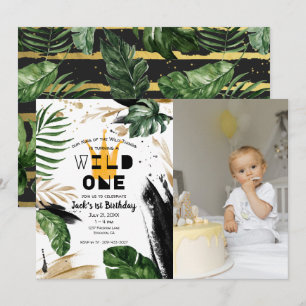 Wild One 1. Geburtstag   King of Things Crown Einladung