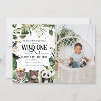 Wild One 1. Geburtstag | King of Things Crown Einladung