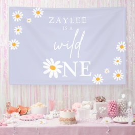 Wild One 1. Geburtstag Party Boho Daisy Willkommen Banner
