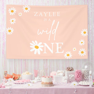 Wild One 1. Geburtstag Party Boho Daisy Willkommen Banner