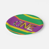 Wild One 1. Geburtstag Party Safari Pappteller (Schrägansicht)