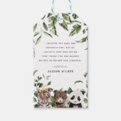 Wild One 1. Geburtstag Party Vielen Dank Geschenkanhänger (Vorderseite)