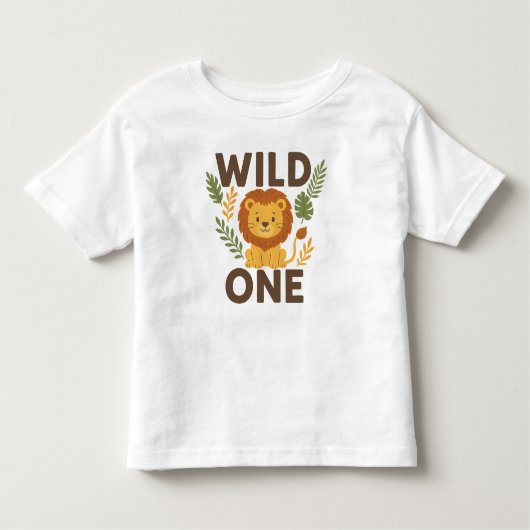 WILD ONE - 1. Geburtstag T - Shirt für Kleinkinder (Vorderseite)
